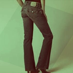 Levi's Classic Indigo Denim 542 Tilted Flare size 14